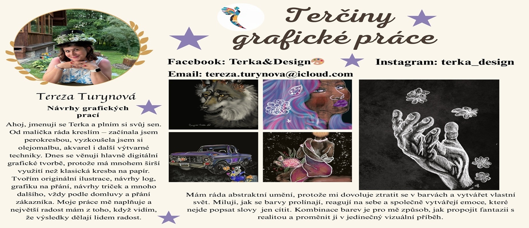 Tereza Turynová, grafička a ilustrátorka: Digitální tvorba nabízí široké možnosti využití