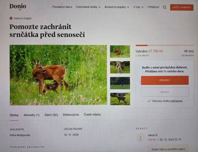 Sbírka na DONIU (foto archiv redakce ze dne 26.02.2025).