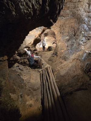 Koněpruské jeskyně - penězokazecká dílna (foto redakce).