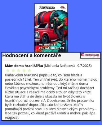 Veřejné recenze na knihu Vnitřní svět vousatého dítěte (foto archiv Petr Franka).