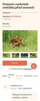 Sbírka na DONIU (foto archiv redakce ze dne 26.02.2025).