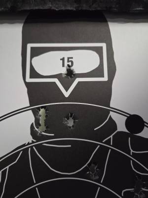 Trénink střelby na 15 – 21 m (foto archiv redakce).