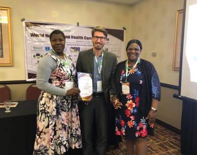 Mgr. Tomáš Petr Ph.D. na konferenci v Las Vegas (foto archiv Tomáš Petr).