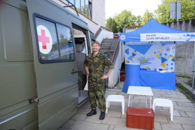 Mobilní transfuzní stanice - vozidlo ATOS ÚVN (foto archiv ÚVN).