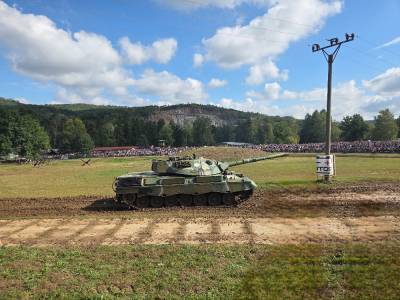 Ukázky na 21. Tankovém dni v Lešanech (foto redakce).